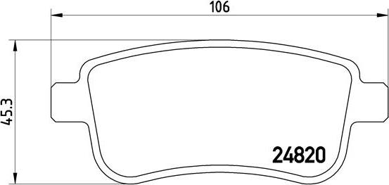 Brembo P 68 041 - Set placute frana,frana disc aaoparts.ro