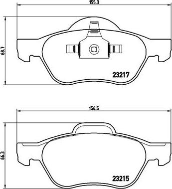 Brembo P 68 048 - Set placute frana,frana disc aaoparts.ro