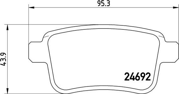 Brembo P 68 043 - Set placute frana,frana disc aaoparts.ro