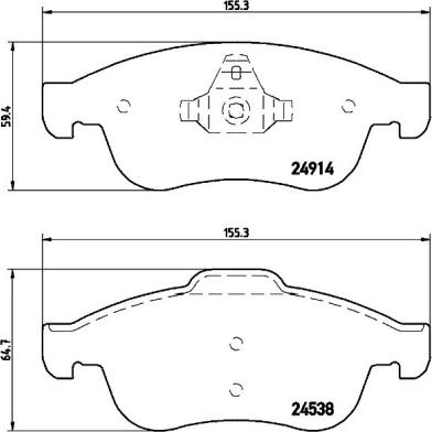 Brembo P 68 050X - Set placute frana,frana disc aaoparts.ro