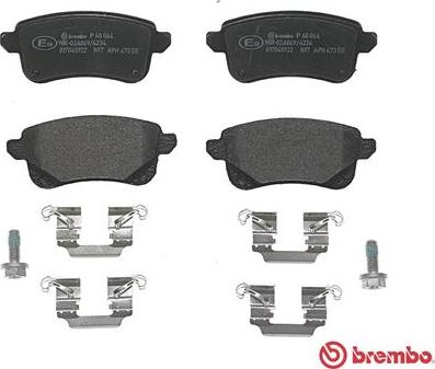 Brembo P 68 064 - Set placute frana,frana disc aaoparts.ro