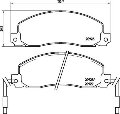 Brembo P 68 006 - Set placute frana,frana disc aaoparts.ro