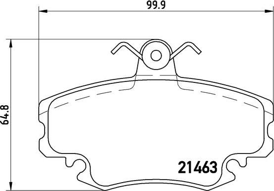 Brembo P 68 008 - Set placute frana,frana disc aaoparts.ro