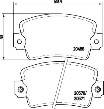 Brembo P 68 007 - Set placute frana,frana disc aaoparts.ro