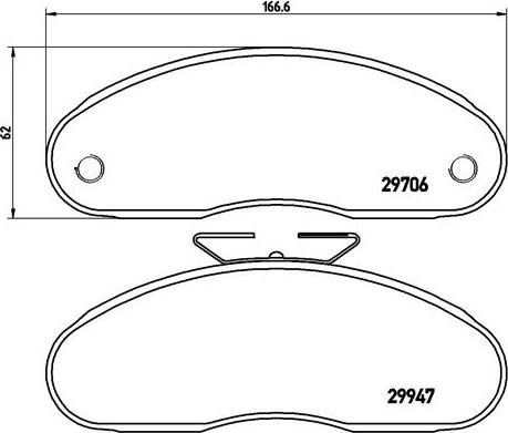 Brembo P 68 013 - Set placute frana,frana disc aaoparts.ro