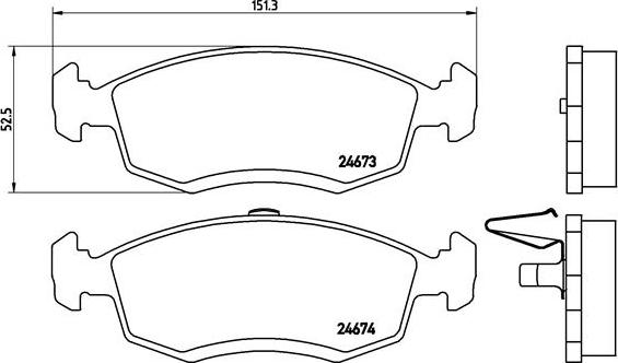 Brembo P 68 039 - Set placute frana,frana disc aaoparts.ro