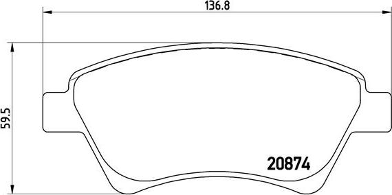 Brembo P 68 034 - Set placute frana,frana disc aaoparts.ro