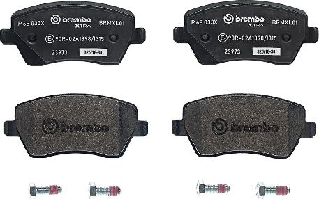 Brembo P 68 033X - Set placute frana,frana disc aaoparts.ro