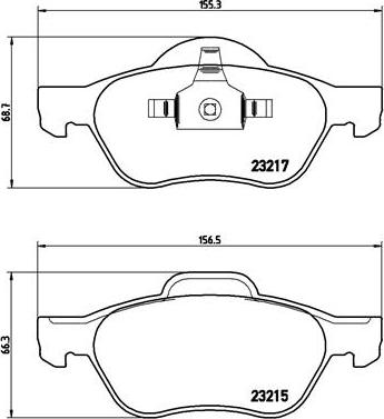 Brembo P 68 029 - Set placute frana,frana disc aaoparts.ro