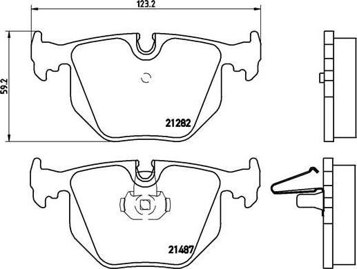 Brembo P 06 044 - Set placute frana,frana disc aaoparts.ro