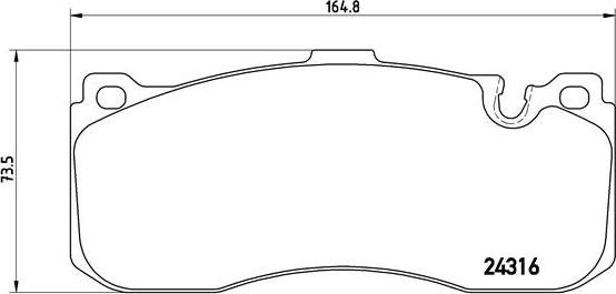 Brembo P 06 041 - Set placute frana,frana disc aaoparts.ro