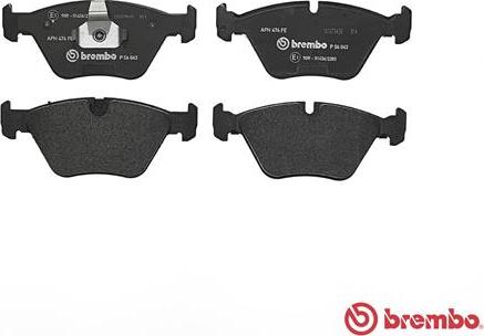 Brembo P 06 043 - Set placute frana,frana disc aaoparts.ro