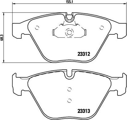 Brembo P 06 054X - Set placute frana,frana disc aaoparts.ro