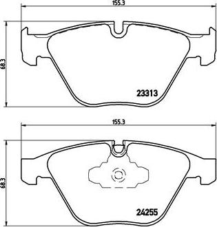 Brembo P 06 055 - Set placute frana,frana disc aaoparts.ro