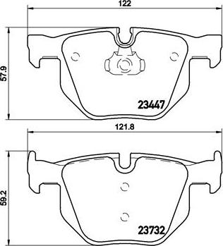 Brembo P 06 056 - Set placute frana,frana disc aaoparts.ro