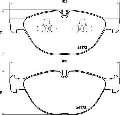 Brembo P 06 058 - Set placute frana,frana disc aaoparts.ro