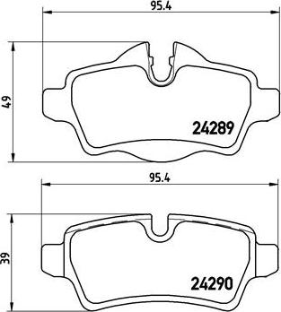 Brembo P 06 052 - Set placute frana,frana disc aaoparts.ro