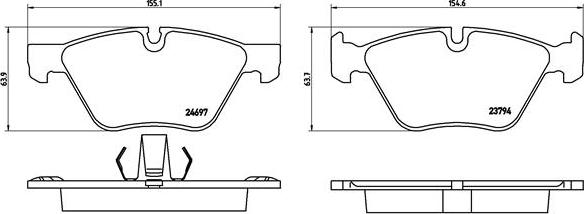 Brembo P 06 060 - Set placute frana,frana disc aaoparts.ro