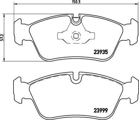 Brembo P 06 035 - Set placute frana,frana disc aaoparts.ro