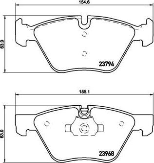 Brembo P 06 036 - Set placute frana,frana disc aaoparts.ro