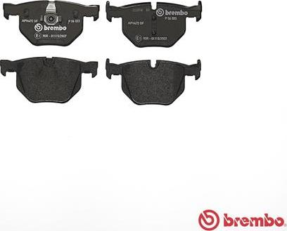 Brembo P 06 033 - Set placute frana,frana disc aaoparts.ro