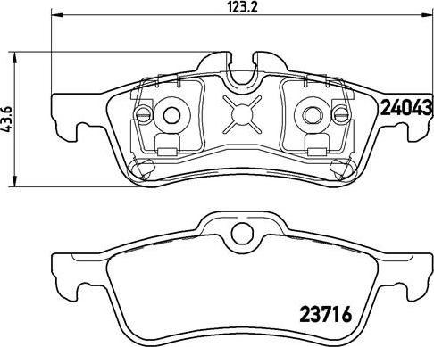 Brembo P 06 032 - Set placute frana,frana disc aaoparts.ro