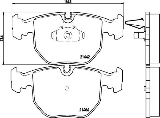 Brembo P 06 021 - Set placute frana,frana disc aaoparts.ro