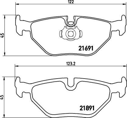 Brembo P 06 023 - Set placute frana,frana disc aaoparts.ro