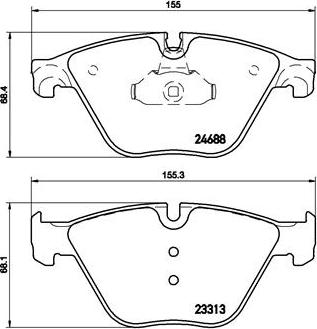 Brembo P 06 074 - Set placute frana,frana disc aaoparts.ro