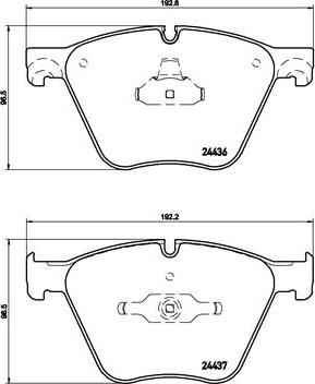 Brembo P 06 073 - Set placute frana,frana disc aaoparts.ro