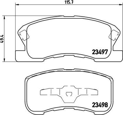 Brembo P 16 008 - Set placute frana,frana disc aaoparts.ro