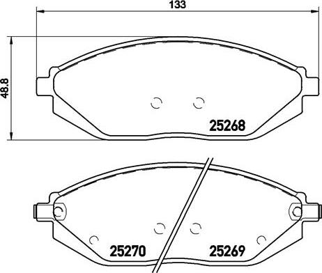 Brembo P 10 054 - Set placute frana,frana disc aaoparts.ro