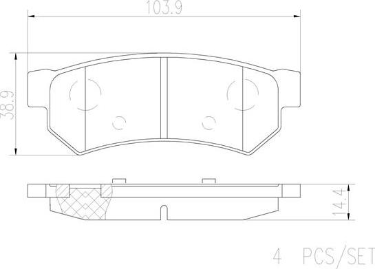 Brembo P10053N - Set placute frana,frana disc aaoparts.ro