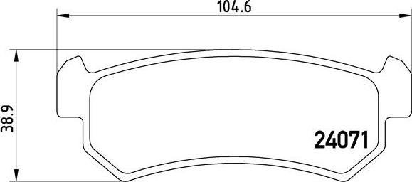 Brembo P 10 001 - Set placute frana,frana disc aaoparts.ro