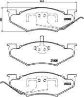 Brembo P 11 005 - Set placute frana,frana disc aaoparts.ro