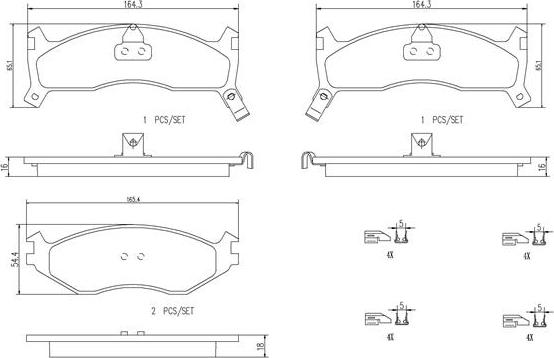 Brembo P11006N - Set placute frana,frana disc aaoparts.ro