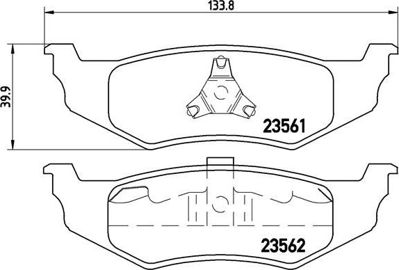 Brembo P 11 010 - Set placute frana,frana disc aaoparts.ro