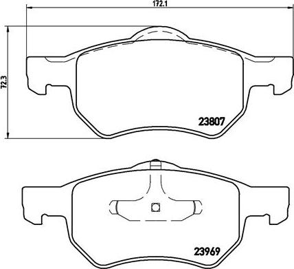 Brembo P 11 013 - Set placute frana,frana disc aaoparts.ro