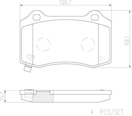 Brembo P11024N - Set placute frana,frana disc aaoparts.ro