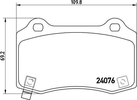 Brembo P 11 024 - Set placute frana,frana disc aaoparts.ro
