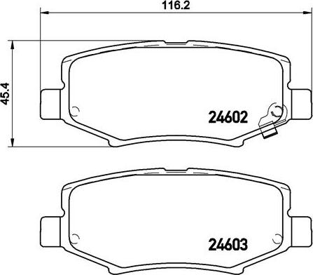 Brembo P 18 024 - Set placute frana,frana disc aaoparts.ro