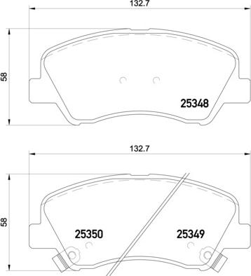 Brembo P 18 025 - Set placute frana,frana disc aaoparts.ro