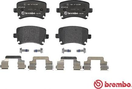 Brembo P 85 095 - Set placute frana,frana disc aaoparts.ro