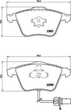 Brembo P 85 097 - Set placute frana,frana disc aaoparts.ro