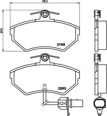 Brembo P 85 044 - Set placute frana,frana disc aaoparts.ro