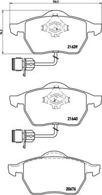 Brembo P 85 040 - Set placute frana,frana disc aaoparts.ro