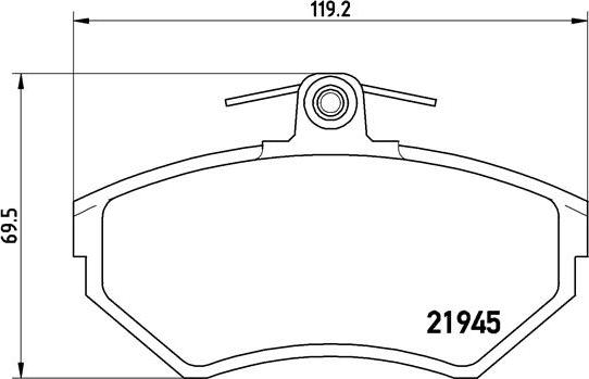 Brembo P 85 042 - Set placute frana,frana disc aaoparts.ro