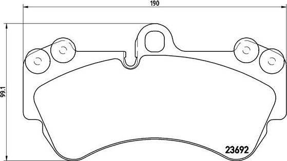 Brembo P 85 069 - Set placute frana,frana disc aaoparts.ro