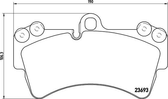 Brembo P 85 065 - Set placute frana,frana disc aaoparts.ro