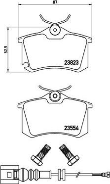 Brembo P 85 066 - Set placute frana,frana disc aaoparts.ro